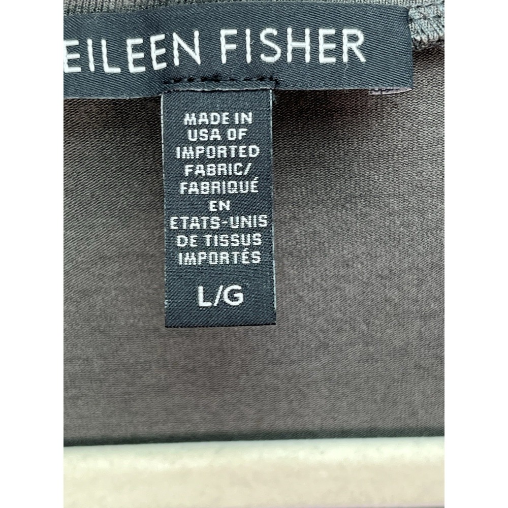 Eileen Fisher Women's V-neck 3/4 Sleeve Olive Viscose Spandex Dress Size L - Picture 5 of 10